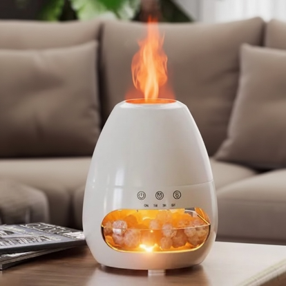 GlowMist-Himalája harmónia 3D láng diffúzor és sólámpa