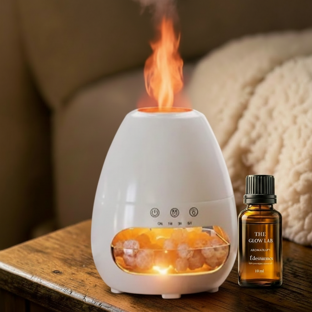 GlowMist Duo - fehér diffúzor Édesnarancs illóolajjal