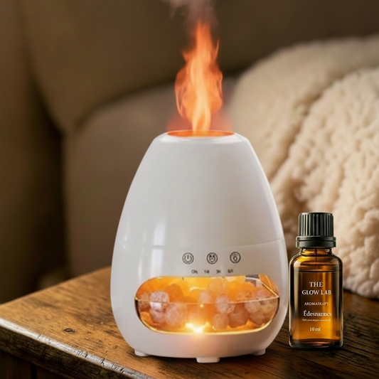 GlowMist Duo - fehér diffúzor Édesnarancs illóolajjal
